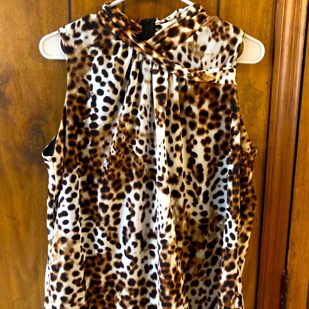 Women’s xl animal print blouse